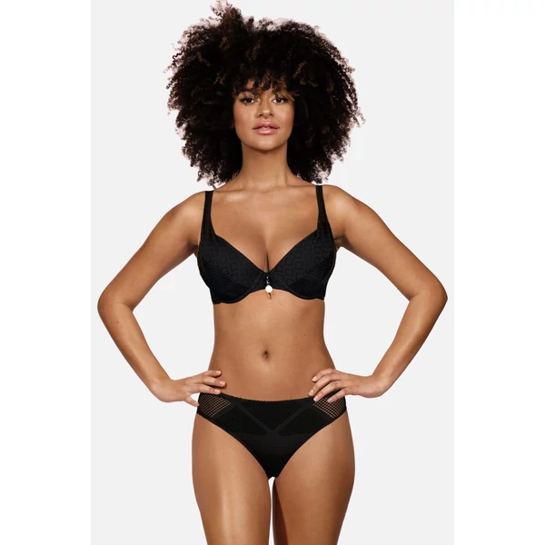 Feba fekete csipke extra bikini F03