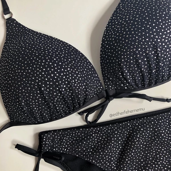 Paloma 20 bikini 1010 - fekete-ezüst pöttyös