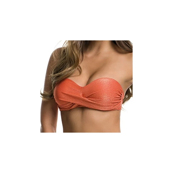 Paloma 23 bandeau bikini 906 - narancs lurex