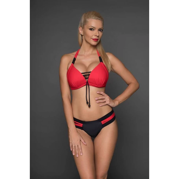 Pyramid Capri bikini - piros-fekete