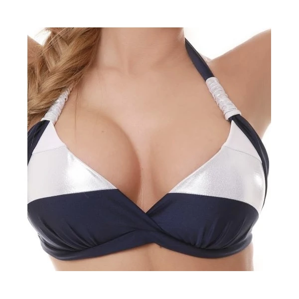 Pyramid Corse bikini - kék-ezüst trikolor