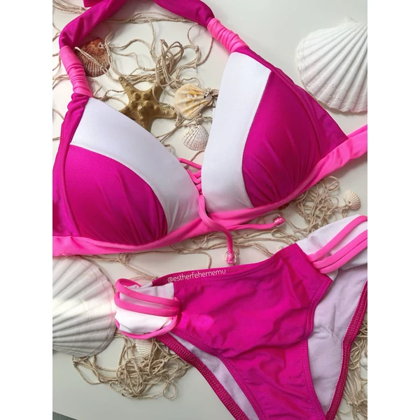 Pyramid Capri bikini - Pink íves