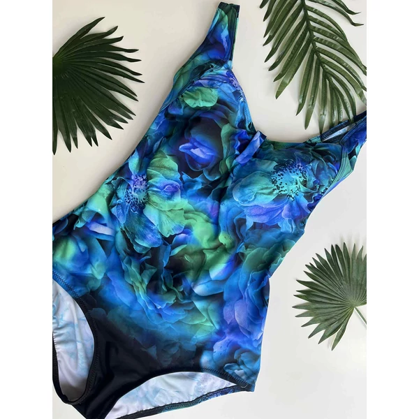 Yaffa Gloria egyrészes fürdőruha - Aqua Bloom