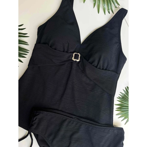 Yaffa Szonja tankini - Fekete mintás