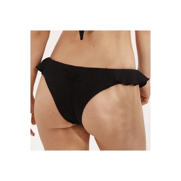 Ysabel Mora Pique fodros bikini - fekete
