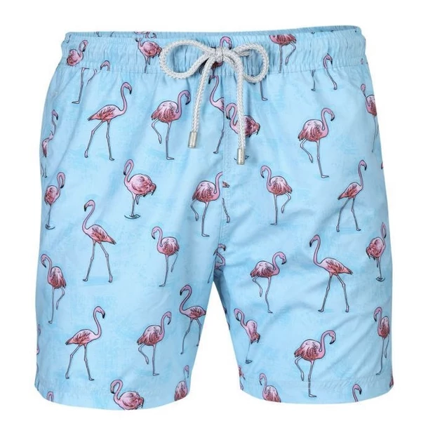 John Frank férfi fürdőnadrág - Flamingo