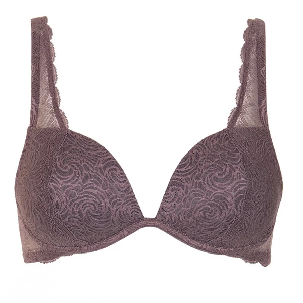 Lisca Felicity push up merevítő nélküli melltartó - csokoládé