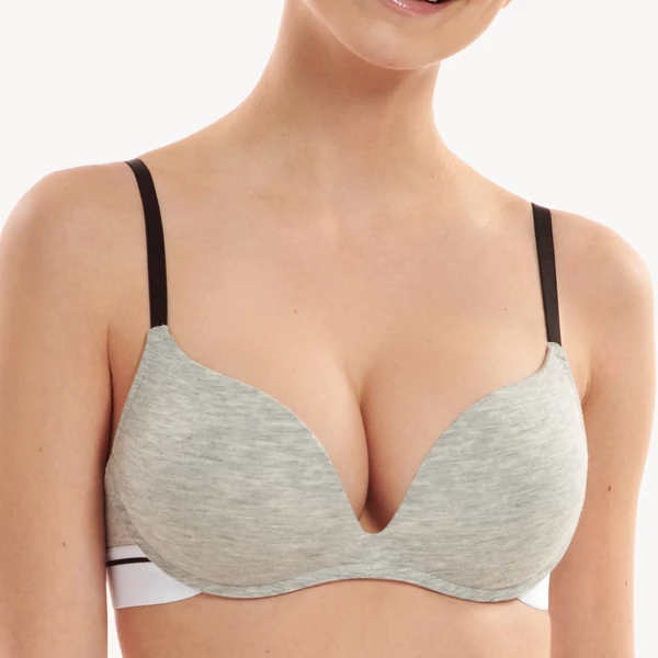 Lisca Cheek Youthful merevítő nélküli push up melltartó - Stone Grey