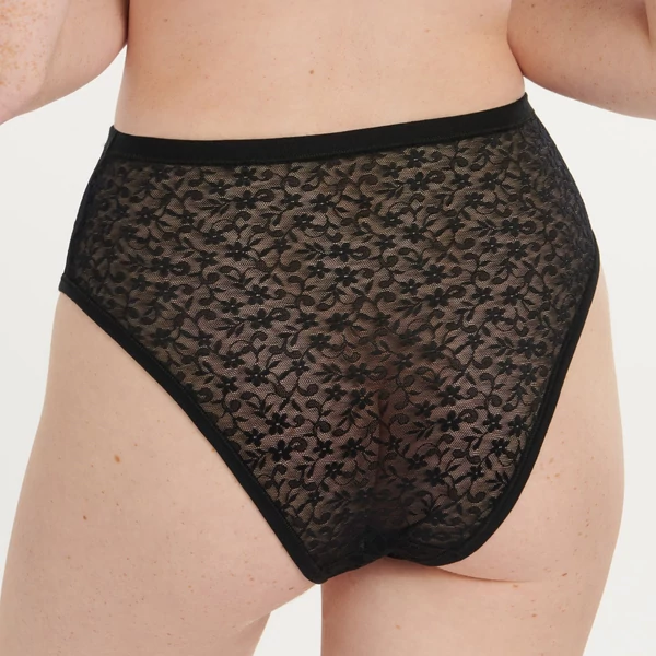 Lisca Cheek Smooth magas derekú alsó - fekete