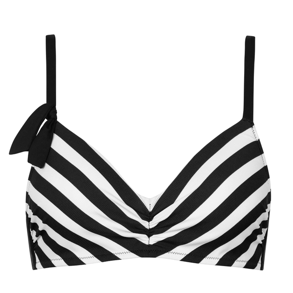 Lisca Rhodes háromszög bikinifelső - fekete-fehér