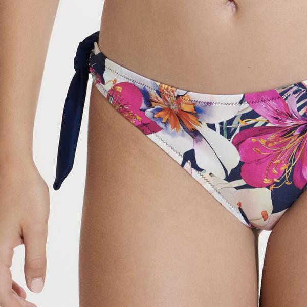 Lisca Tunis megkötős bikinialsó - kék virágos