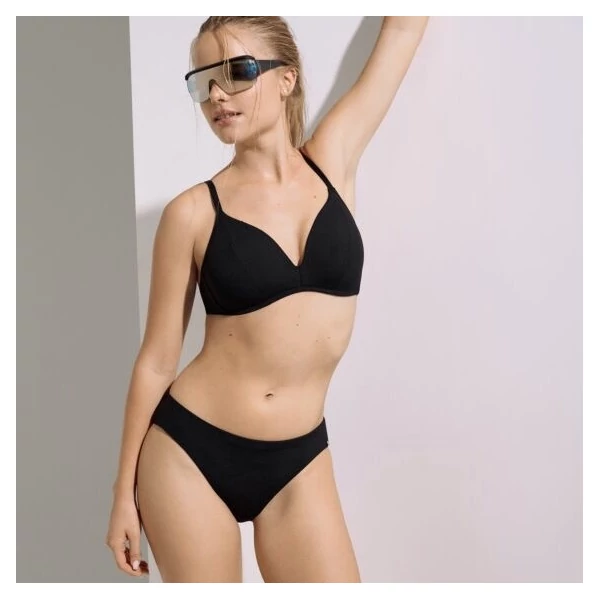 Lisca Normandie normál bikinialsó - fekete