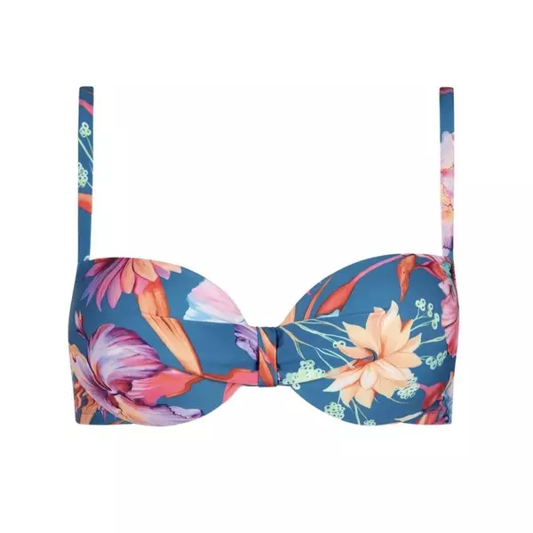 Lisca Rimini bikini - kék virágos