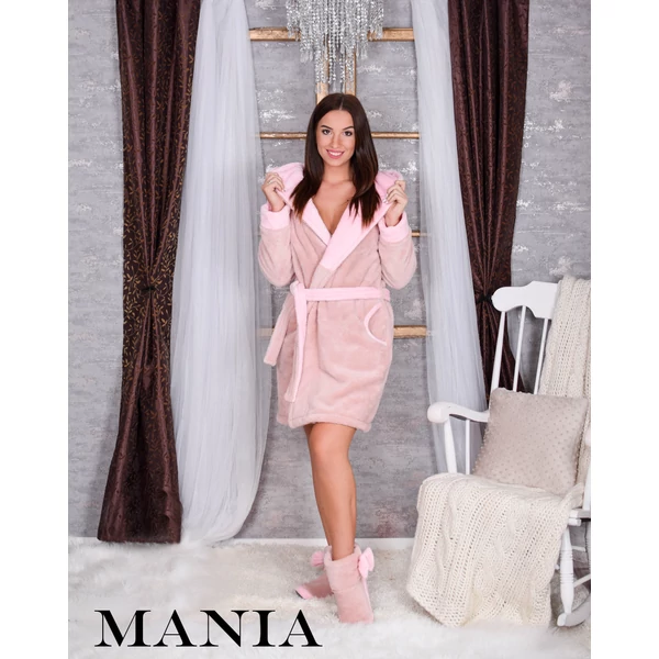 Mania köntös - Láma - púder-rózsaszín