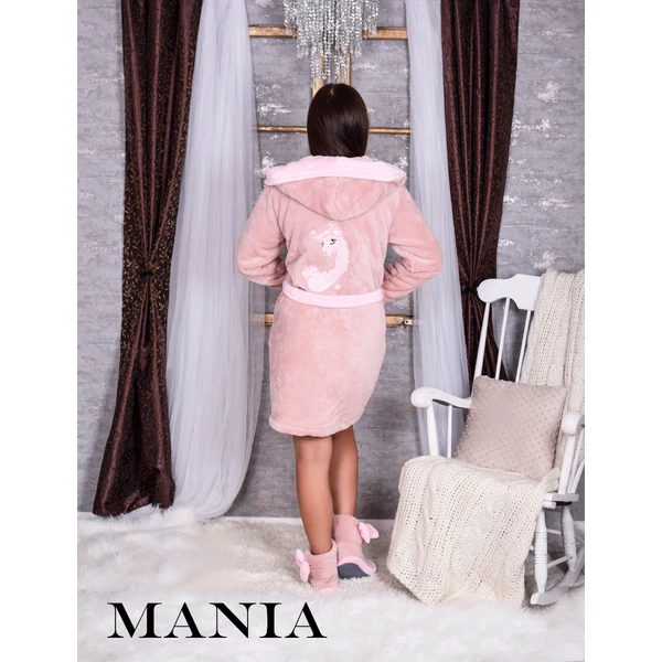 Mania köntös - Láma - púder-rózsaszín