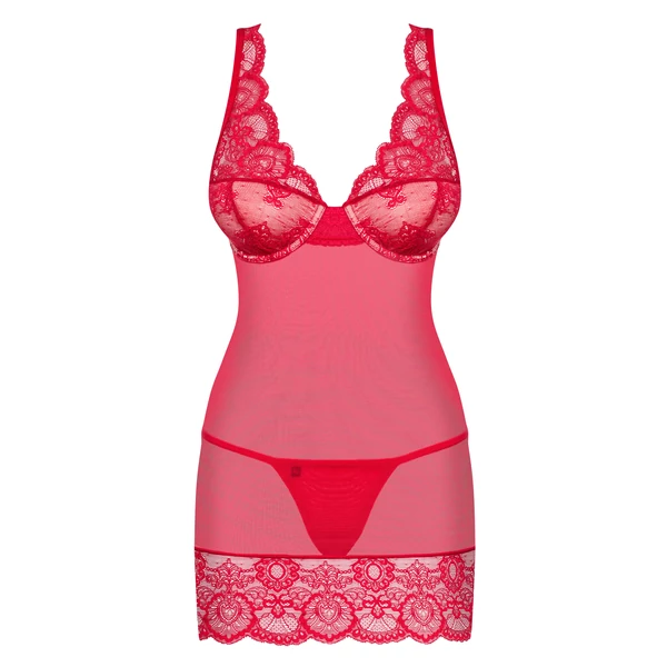 Obsessive 853 Chemise - piros