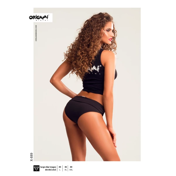 Origami bikinialsó - visszahajtós