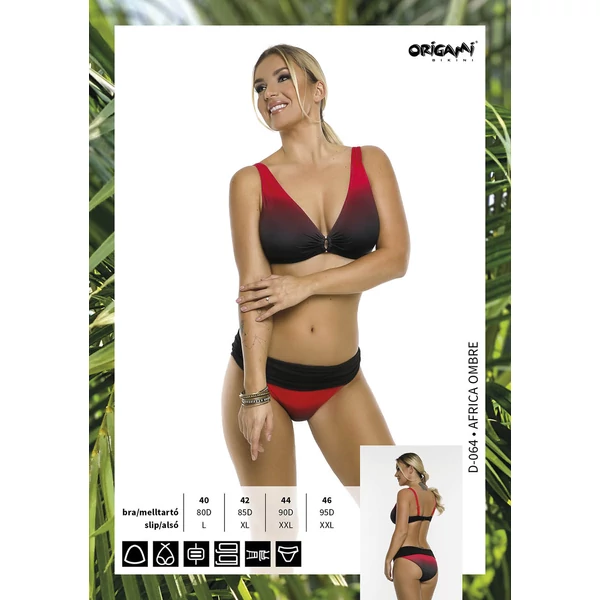 Origami Bikini 20 Africa Ombre nagy háromszög bikini