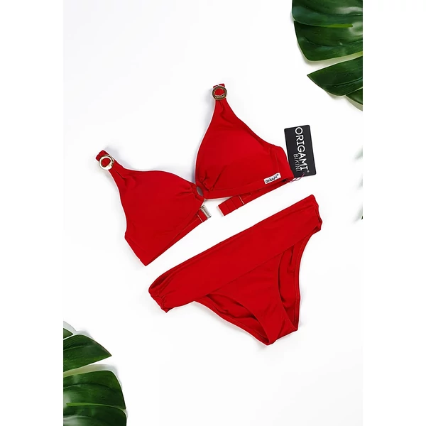 Origami Bikini 21 Chicago Red nagy háromszög fürdőruha