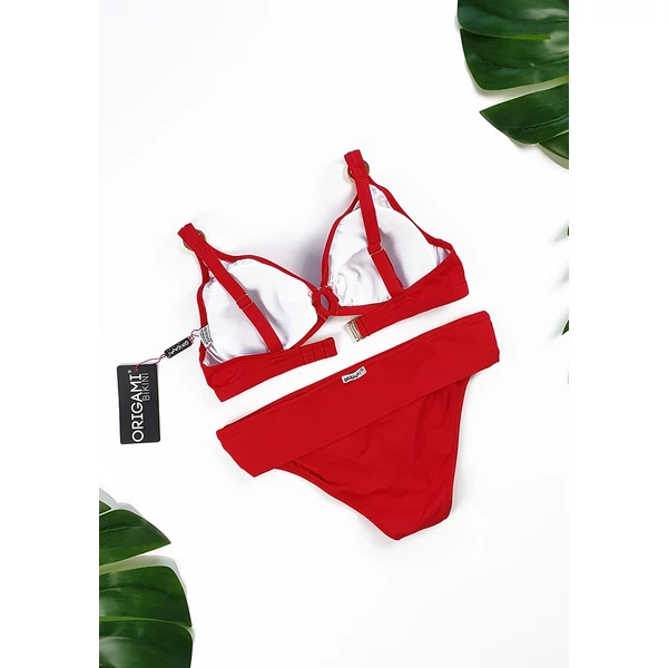 Origami Bikini 21 Chicago Red nagy háromszög fürdőruha