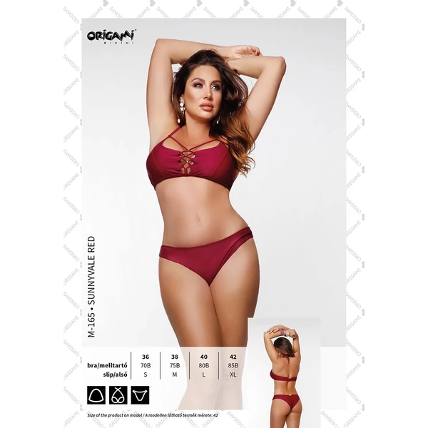 Origami Bikini 21 Sunnyvale Red fürdőruha