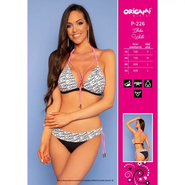 Origami Bikini 22 Idaho White push up háromszög