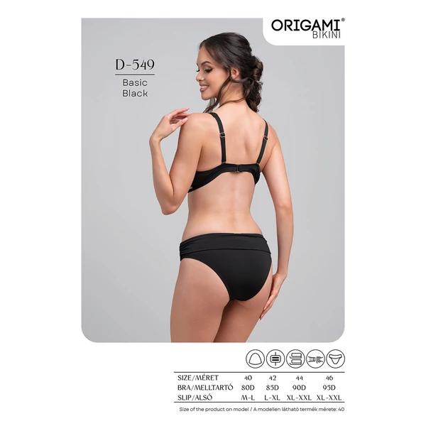 Origami Bikini 25 Basic Black nagy háromszög