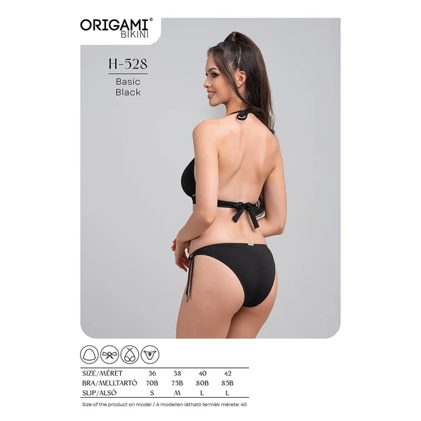 Origami Bikini 25 Basic Black háromszög bikini