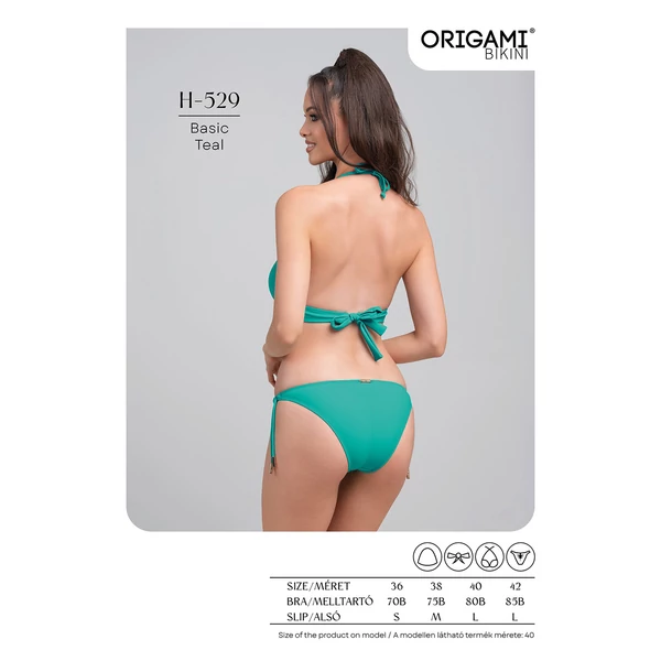 Origami Bikini 25 Basic Teal háromszög bikini