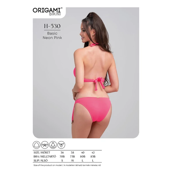 Origami Bikini 25 Basic Neon Pink háromszög bikini