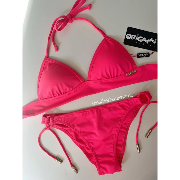 Origami Bikini 25 Basic Neon Pink háromszög bikini