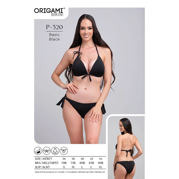 Origami Bikini 25 Basic Black háromszög