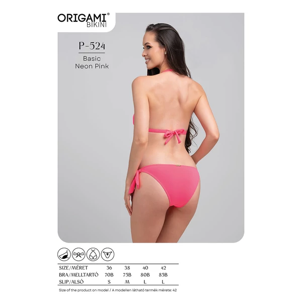 Origami Bikini 25 Basic Neon Pink háromszög
