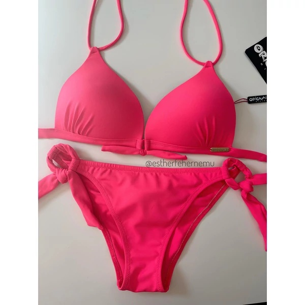 Origami Bikini 25 Basic Neon Pink háromszög