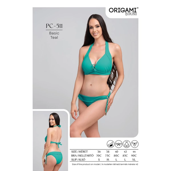 Origami Bikini 24 Basic Teal push up háromszög