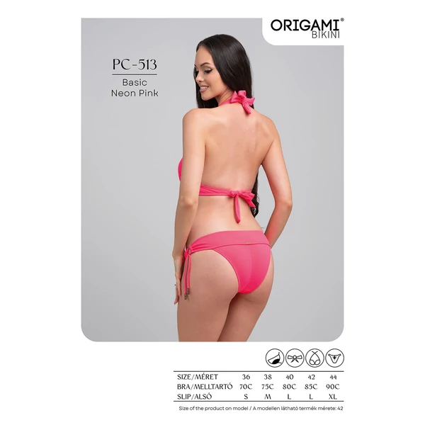Origami Bikini 24 Basic Neon Pink push up háromszög