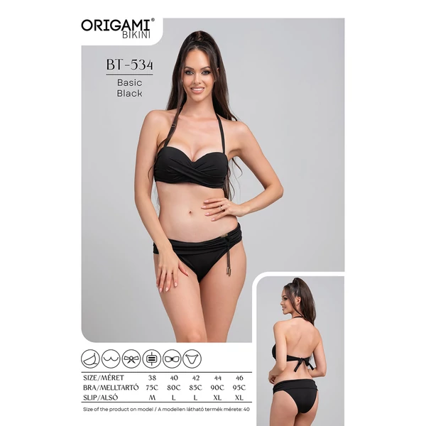 Origami Bikini 25 Basic Black Bandeau