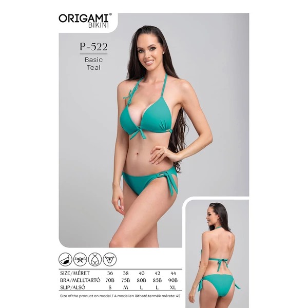 Origami Bikini 25 Basic Teal háromszög