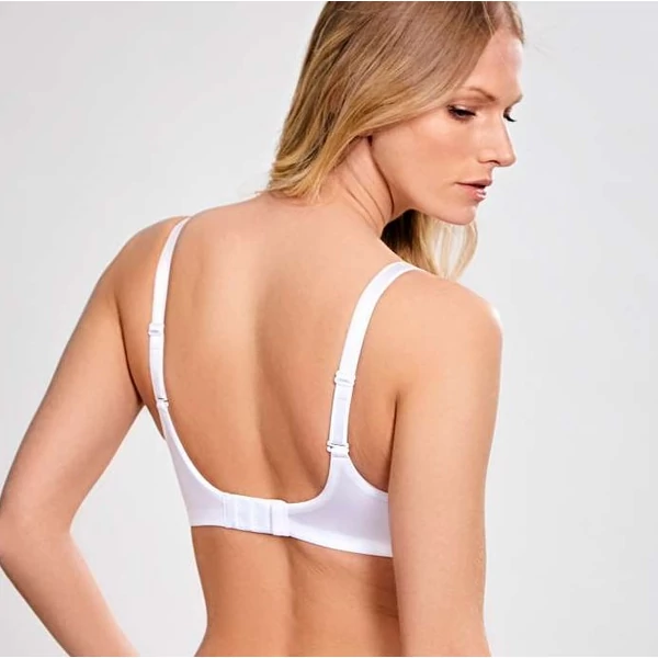 Panache Porcelain Élan mélykivágású melltartó - fehér