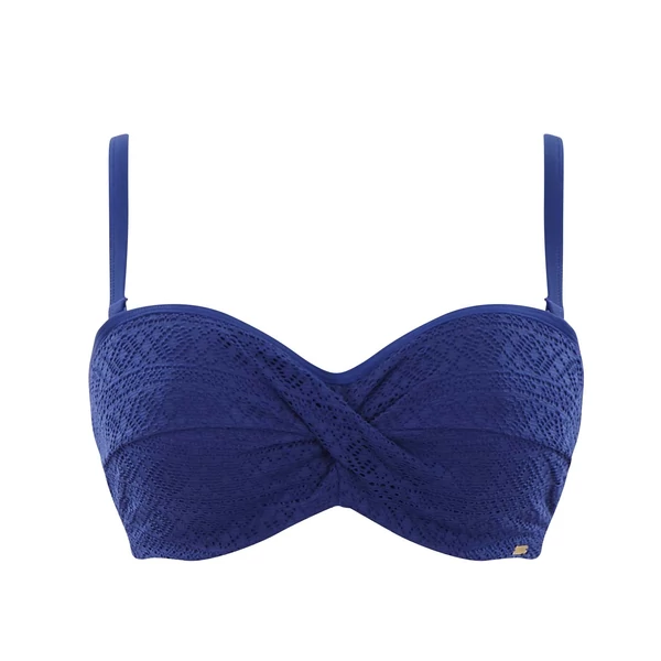 Panache Anya horgolt bandeau bikinifelső - királykék