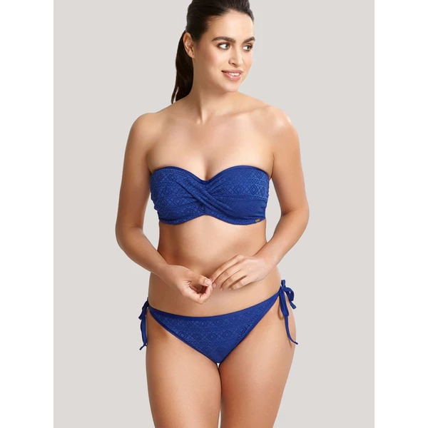 Panache Anya horgolt bandeau bikinifelső - királykék