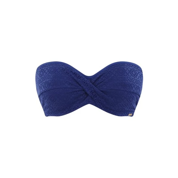 Panache Anya horgolt bandeau bikinifelső - királykék