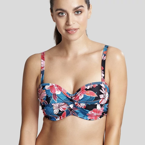 Panache Anya Riva bandeau bikinifelső - Kék Virágos