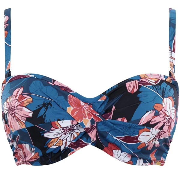 Panache Anya Riva bandeau bikinifelső - Kék Virágos