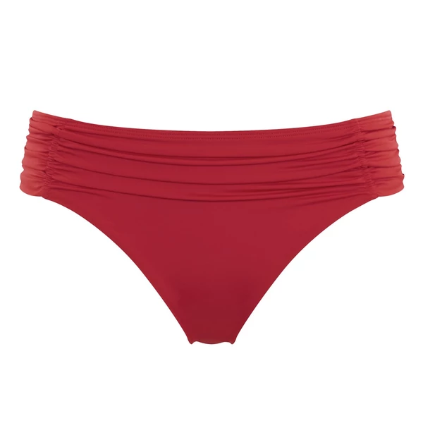 Panache Anya Riva ráncolt bikinialsó - Tűzpiros
