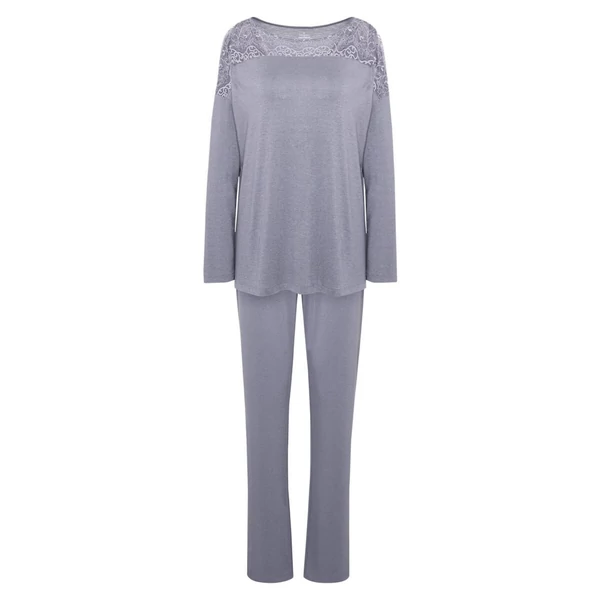 Triumph Amourette PK LSL 01 pizsama - Morandi Grey
