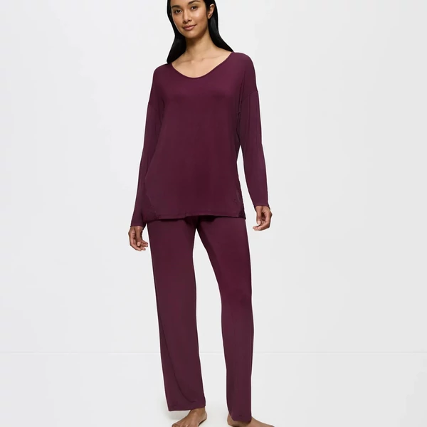 Triumph Timeless Sensuality PK pizsama - Deep Burgundy