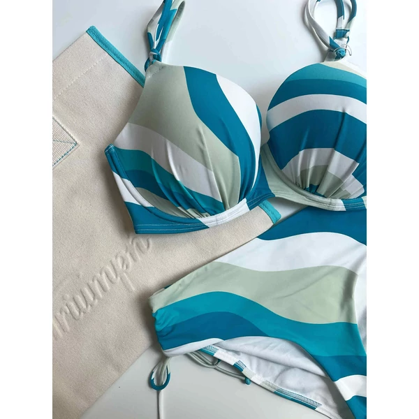 Triumph Mix & Match Midi 02 bikinialsó - kék