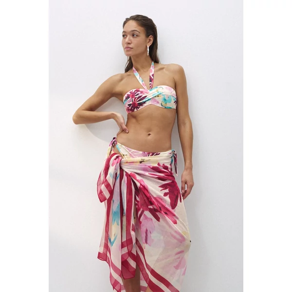 Triumph Beach Mywear Pareo - fehér-rózsaszín