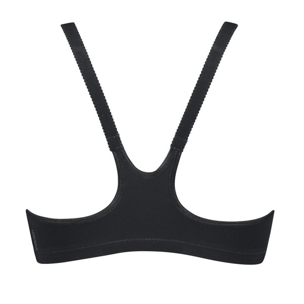 Triumph Damen Sport-BH Triaction Fitness F Racerback – Mittlere Stützkraft, Schwarz, Größe 75C (mit Frontverschluss)